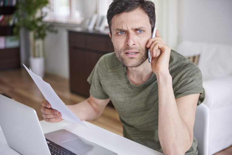 Man worried about bills