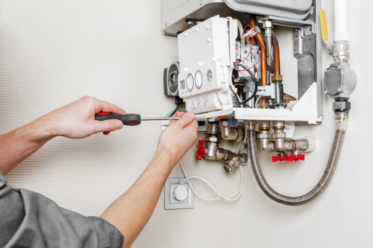 Repair of a gas boiler