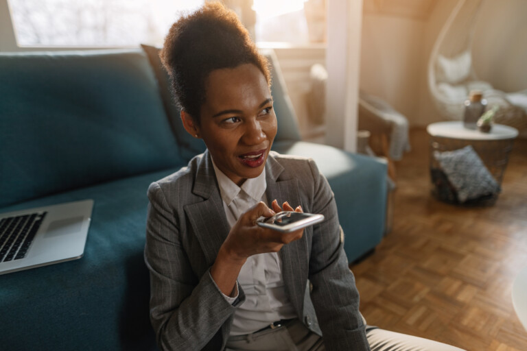 Woman making a phone call